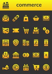 commerce icon set