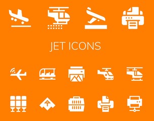 jet icon set