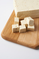 block of fresh tofu