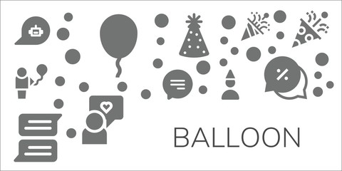 Naklejka premium balloon icon set
