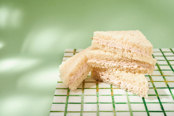 club sandwich with fish paste