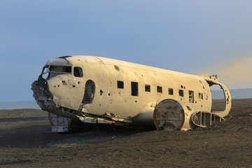 Plane Wreck on Iceland Beach