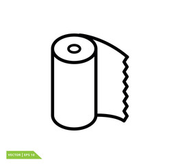 Tissue icon vector logo design template