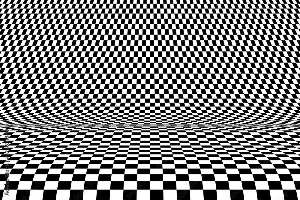 Poster abstract square op art pattern decorative design of mesh background. illustration vector eps10