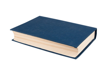 The book is blue color on a white isolated background.