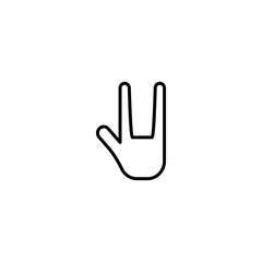 hand love symbol icon vector illustration