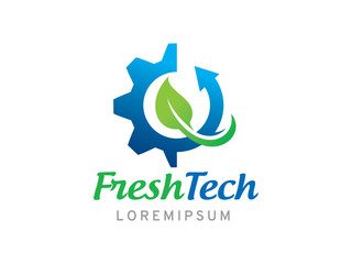Fresh technology logo template design, icon, symbol