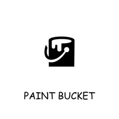 Paint bucket flat vector icon © Gleb