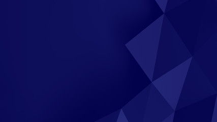 blue abstract background with triangular design, empty space or copy space for text and logo, wallpaper 3d illustration