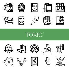 toxic icon set