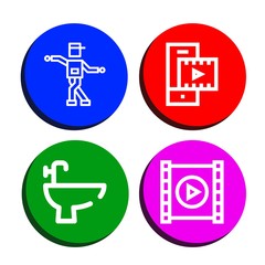 Obraz premium Set of minimalistic icons