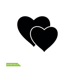 Love icon vector logo design template