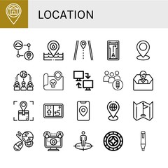location icon set