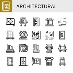 architectural icon set