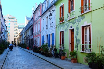 Street La rue Cremieux, Paris France
