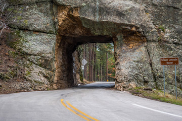 Scovel Johnson Tunnel in Black Hills National Forest, South Dakota