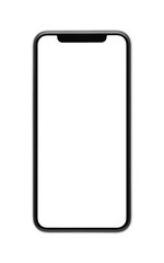 smartphone mockup isolated on white background