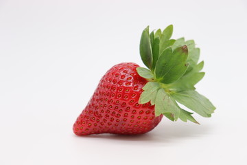 fresh strawberry isolated on white background