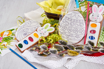 Easter gift for decoration handmade gingerbread