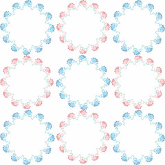 A set of floral ornaments for printing on paper, on fabric. Vector for your compositions.