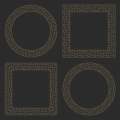 Linear decorative frame.