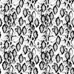 Snake skin scales texture. Seamless pattern black isolated on white background. simple ornament, fashion print and trend of the season Can be used for Gift wrap, fabrics, wallpapers. Vector