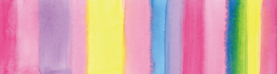 にじみ　ボーダー　虹色　グラデーション