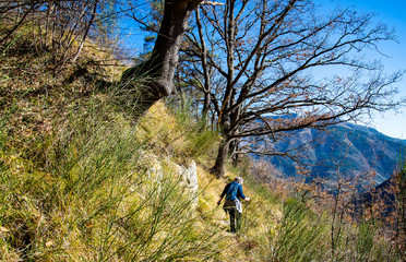 Naklejka premium Breil sur Roya-Mercantour-Sentier du Col d'Agnon
