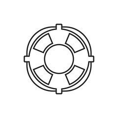 life preserver icon template black color editable. Bow and arrow icon symbol Flat vector illustration for graphic and web design.