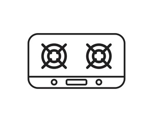 Stove icon template black color editable. Stove icon symbol Flat vector illustration for graphic and web design.