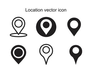 Location vector icon template black color editable. Location vector icon Infinity sign icon symbol Flat vector illustration for graphic and web design.