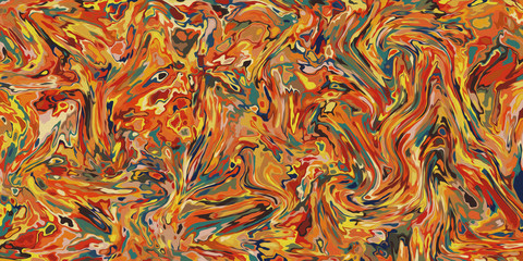 Original oil painting on canvas. Color Abstract art background. Modern Creative design. Liquid marble flat style template