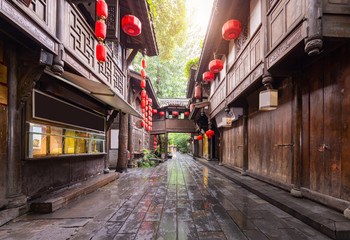 Old buildings in Kuan Alley and Zhai Alley, Chengdu, Sichuan © onlyyouqj