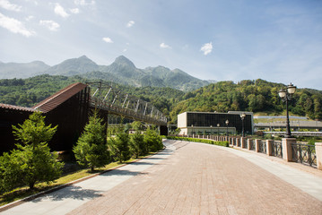 Promenade between Rosa Khutor and Esto Sadok.