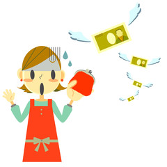 家計がピンチ！　お母さん