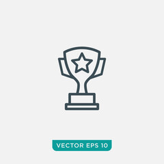 Trophy Icon Design, Vector EPS10