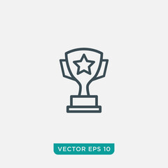 Trophy Icon Design, Vector EPS10
