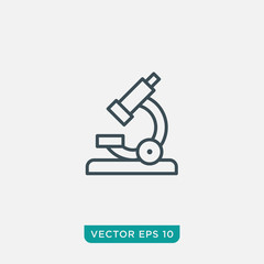 Microscope Icon Design, Vector EPS10