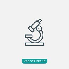 Microscope Icon Design, Vector EPS10