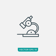 Microscope Icon Design, Vector EPS10