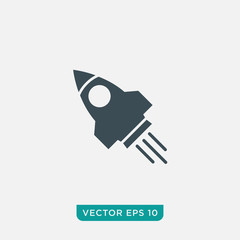 Rocket Icon Design, Vector EPS10