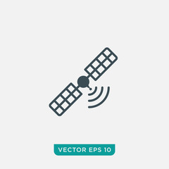Satellite Icon Design, Vector EPS10