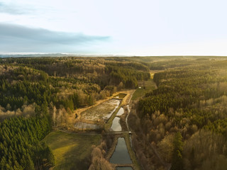 Bird's-eye view of Augsburg's Western Forests