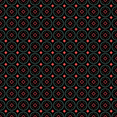Abstract geometric seamless pattern for your design. Circles and dots background.
