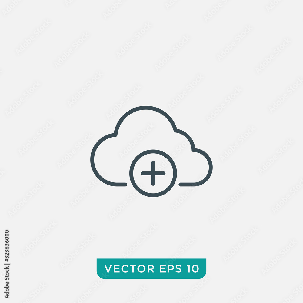 Wall mural Cloud Computing Icon Design, Vector EPS10