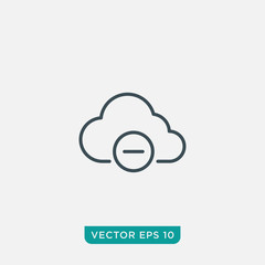 Cloud Computing Icon Design, Vector EPS10