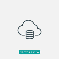 Cloud Computing Icon Design, Vector EPS10