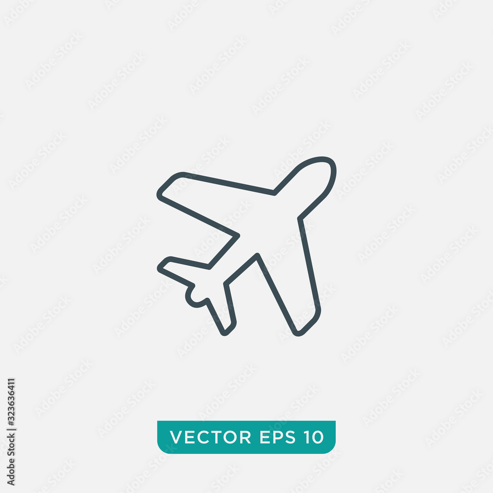 Wall mural Airplane Icon Design, Vector EPS10