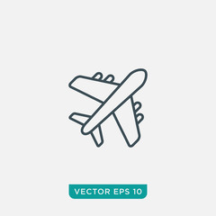 Airplane Icon Design, Vector EPS10