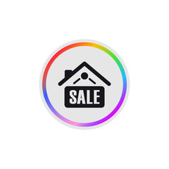 Home Sale Sign -  Modern App Button